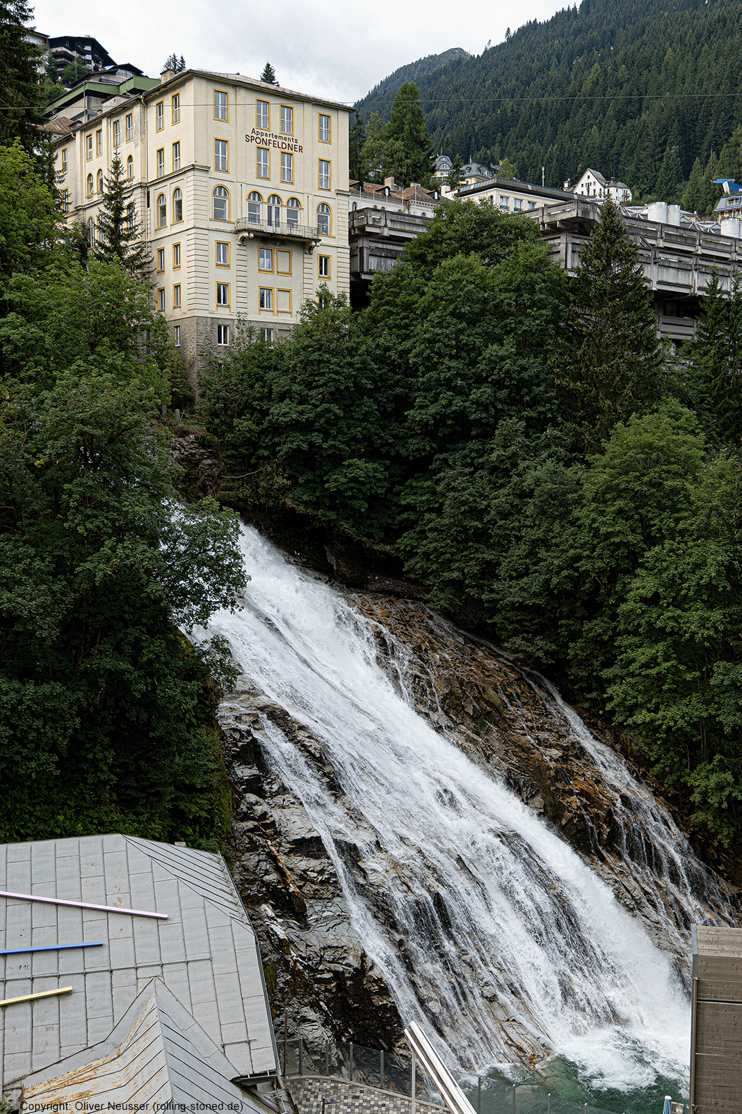 Bad Gastein Wasserfall Details unterster Teil
