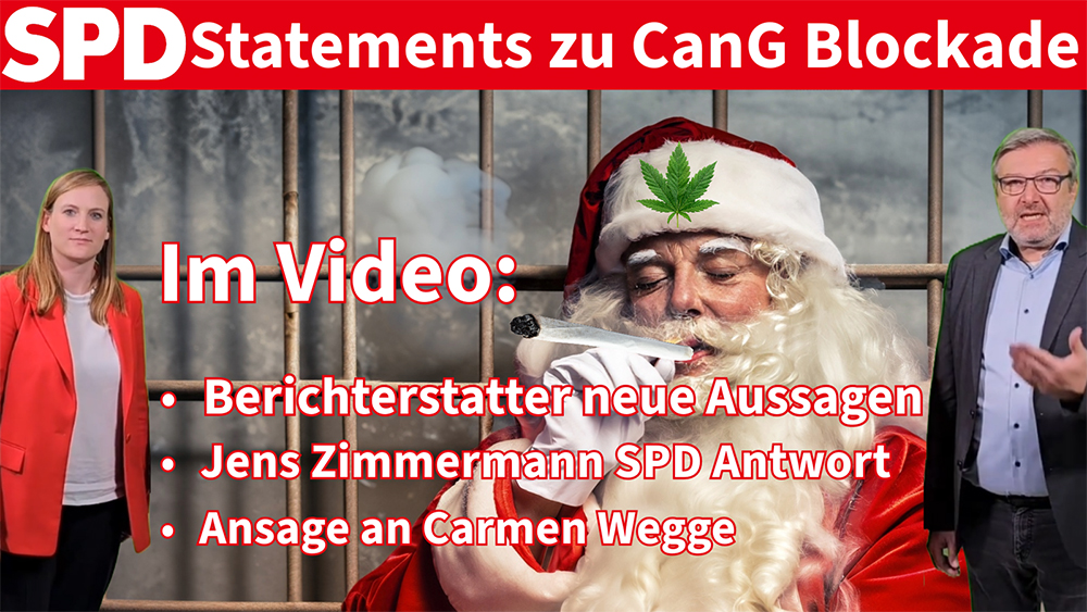 Neue Aussagen aus SPD Bundestagsfraktion zu Cannabisgesetz CanG Entkriminalisierung wirklich 2024?! - Youtube Video Thumbnail