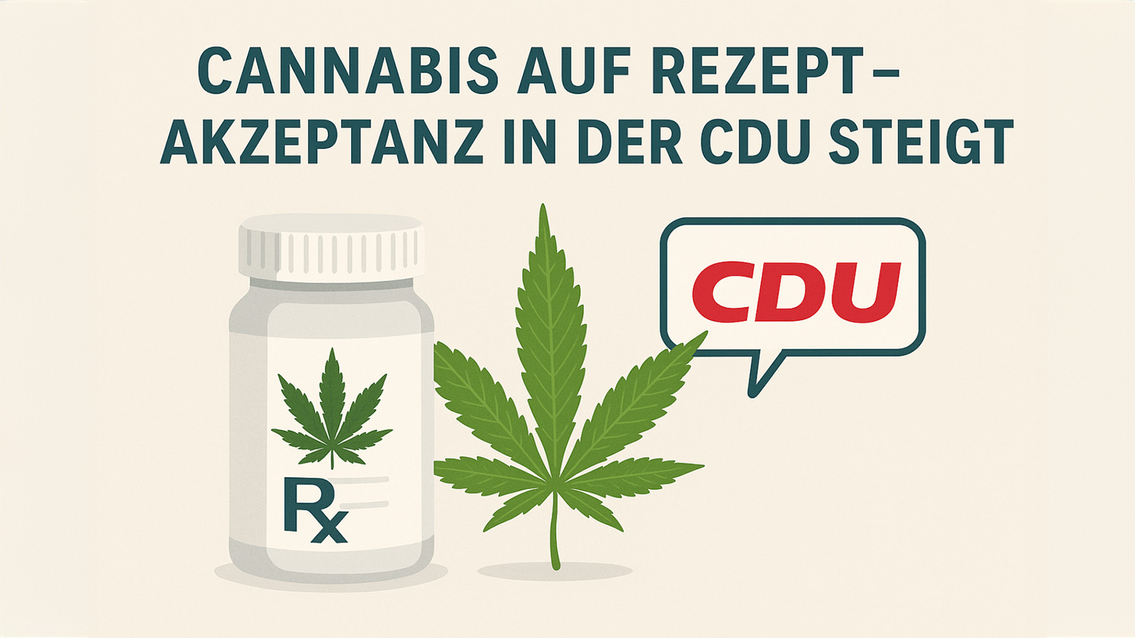 Cannabis auf Rezept - Akzeptanz in CDU steigt