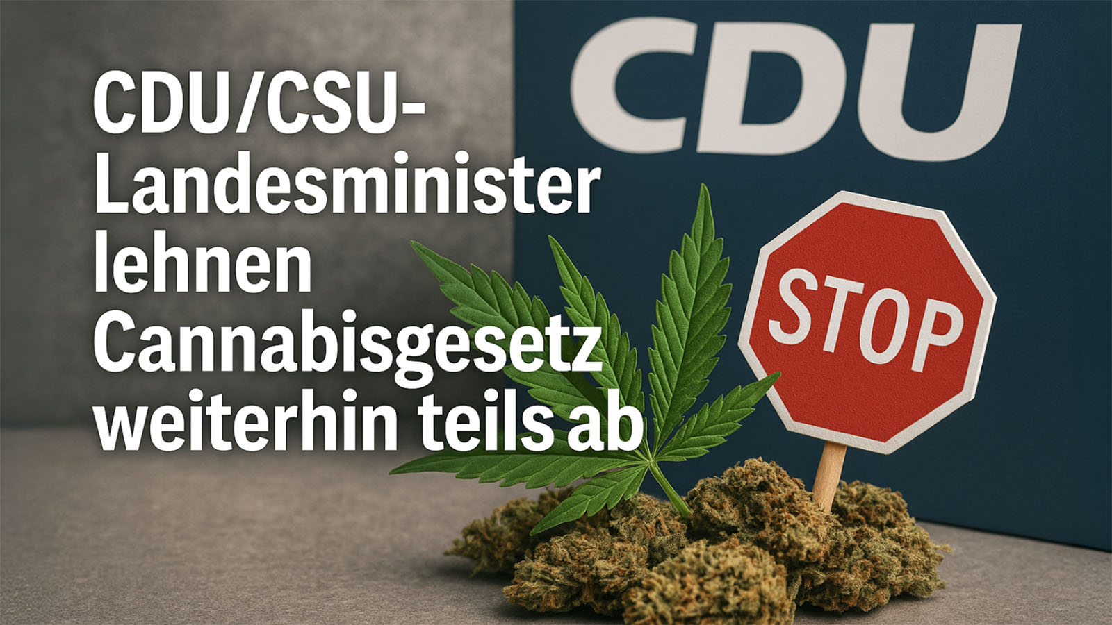 CDU CSU Landesminister lehnen Cannabisgesetz weiterhin teils ab