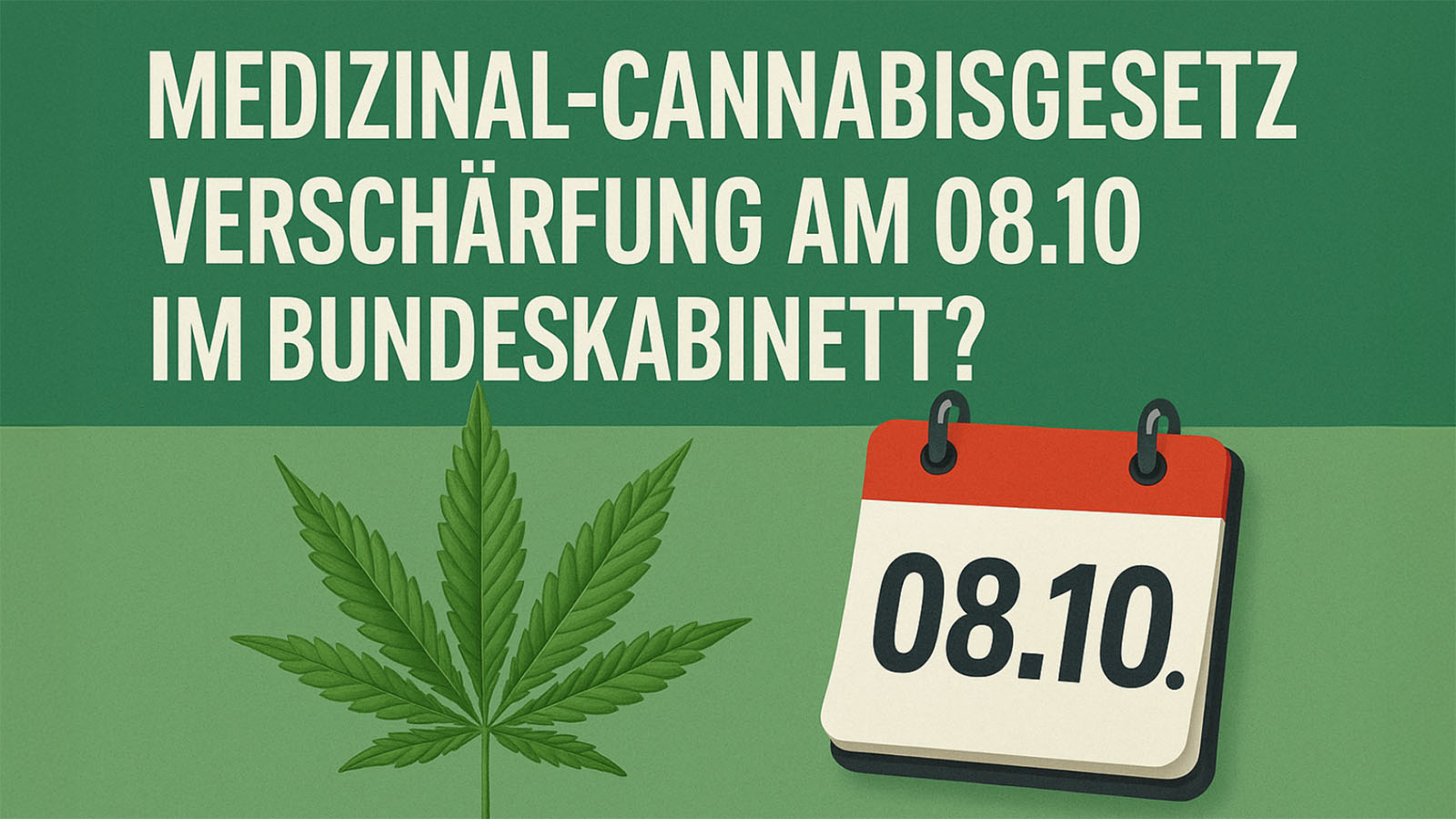 Medizinal-Cannabisgesetz Verschärfung im Bundeskabinett am 08.10
