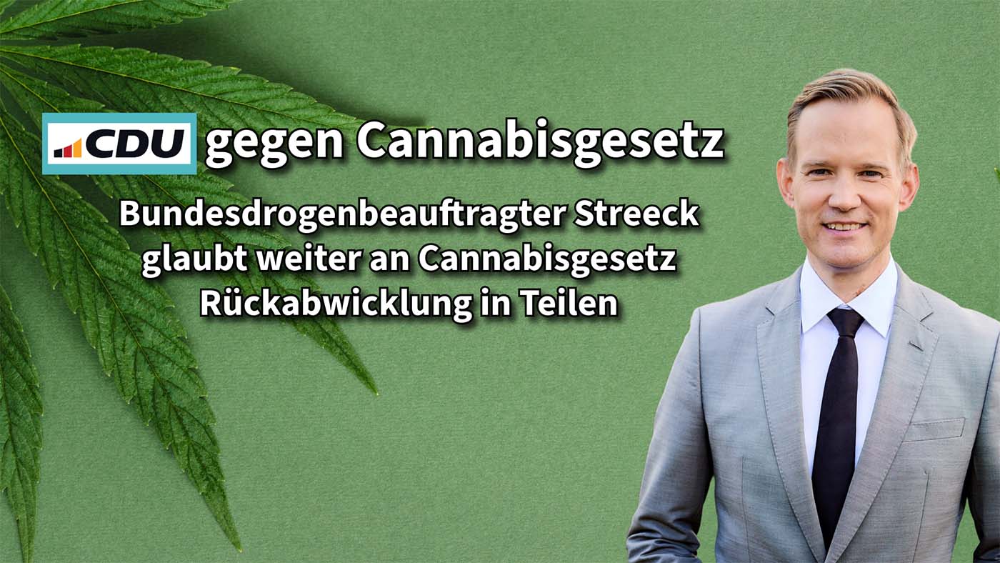 CDU gegen Cannabisgesetz - Bundesdrogenbeauftragter Streeck glaubt weiter an Rückabwicklung