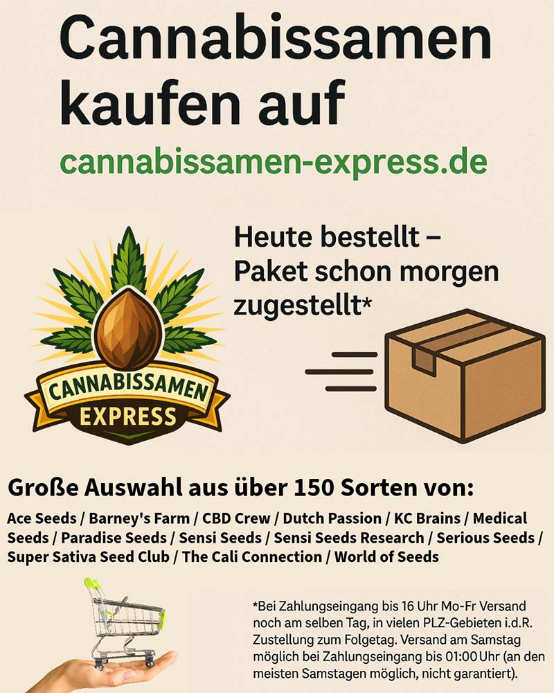 Cannabissamen kaufen im Online Shop auf cannabissamen-express.de