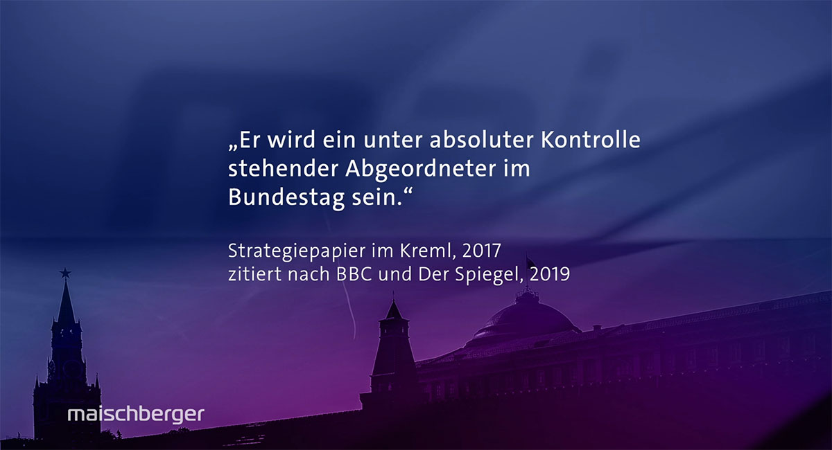 Maischberger Zitat Kreml Strategiepapier 2017 zu Frohnmaier