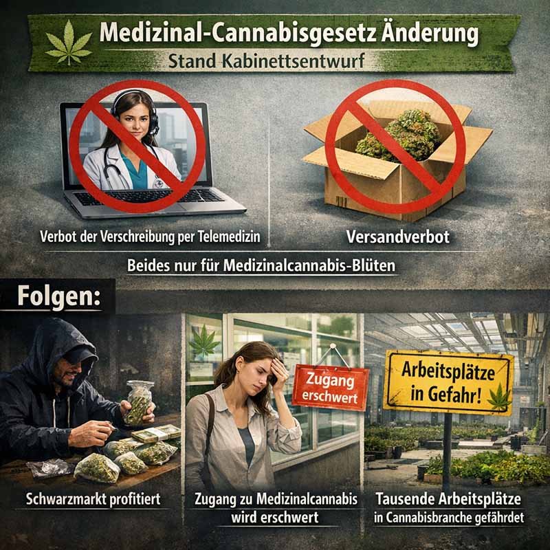 Medizinal-Cannabisgesetz Änderung - Stand Kabinettsentwurf