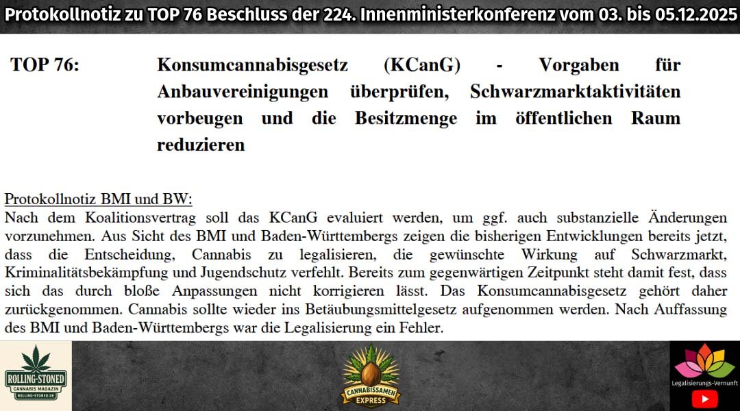Protokollnotiz zu TOP 76 Beschluss bei 224. IMK vom 03-05.12.25