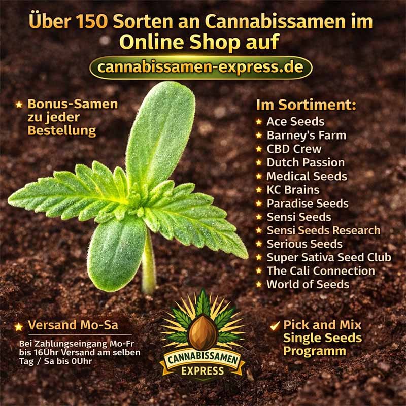 Cannabissamen kaufen im Online Shop auf cannabissamen-express.de